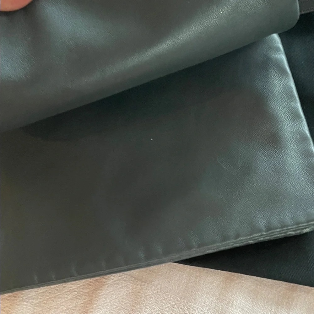 Celine Trio Dark Gray Leather Crossbody Bag- Large size - Picture 8 of 14